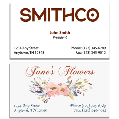 PERSONAL BUSINESS CARDS